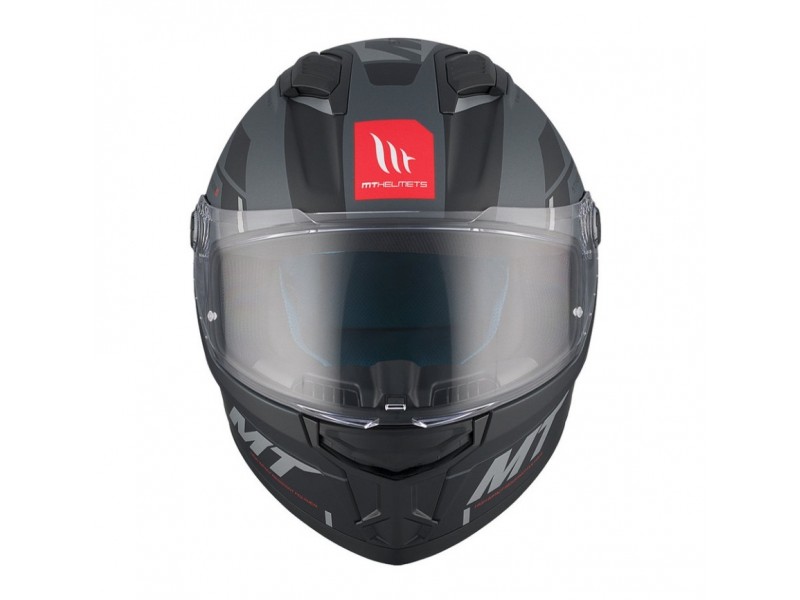 Casca integrala MT Stinger 2 Zivze C2 negru/gri mat - tip viziera: MT-V-28B