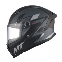 Casca integrala MT Stinger 2 Zivze C2 negru/gri mat - tip viziera: MT-V-28B