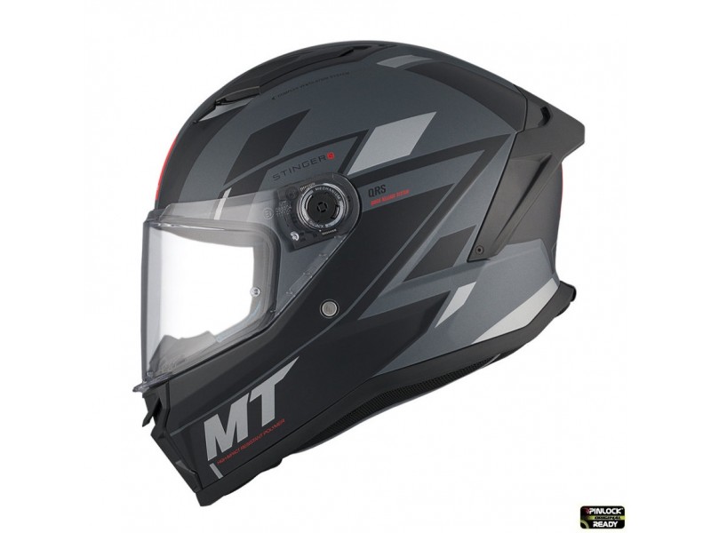 Casca integrala MT Stinger 2 Zivze C2 negru/gri mat - tip viziera: MT-V-28B Casca integrala MT Stinger 2 Zivze C2 negru/gri mat - tip viziera: MT-V-28B