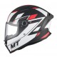 Casca integrala MT Stinger 2 Zivze B5 negru/alb/rosu mat - tip viziera: MT-V-28B