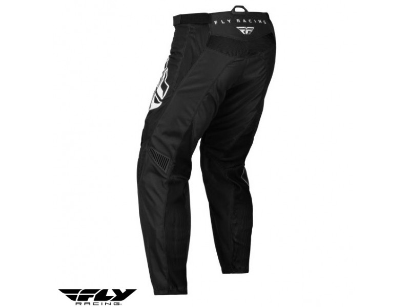 Pantaloni motociclete cross-enduro Fly Racing model F-16 culoare: negru/alb