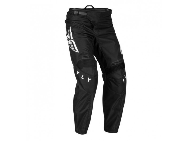 Pantaloni motociclete cross-enduro Fly Racing model F-16 culoare: negru/alb