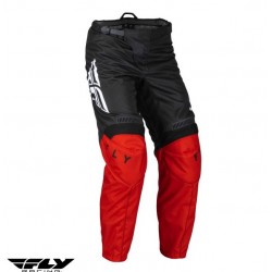 Pantaloni motociclete cross-enduro Fly Racing model F-16 culoare: negru/rosu