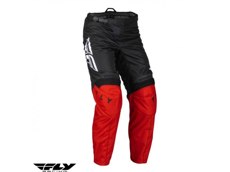 Pantaloni motociclete cross-enduro Fly Racing model F-16 culoare: negru/rosu