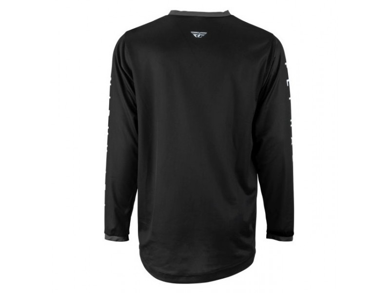 Tricou (bluza) cross-enduro Fly Racing model F-16 culoare: negru/alb