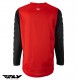 Tricou (bluza) cross-enduro Fly Racing model F-16 culoare: negru/rosu