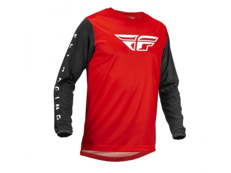 Tricou (bluza) cross-enduro Fly Racing model F-16 culoare: negru/rosu