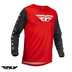 Tricou (bluza) cross-enduro Fly Racing model F-16 culoare: negru/rosu