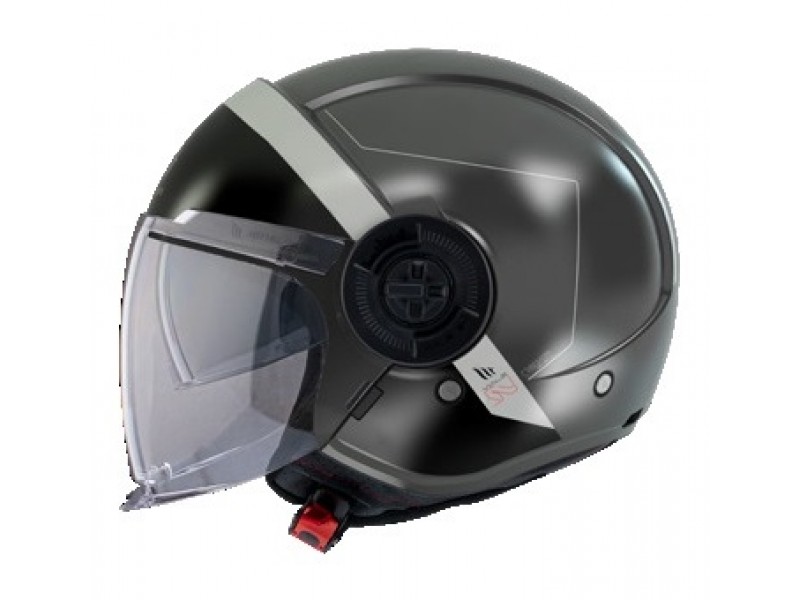 Casca MT Viale SV 68 Unit D2 gri mat (ochelari soare integrati) (open face)