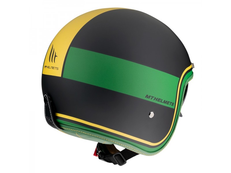 Casca open face MT Le Mans 2 SV Tant C9 negru/auriu mat (ochelari soare integrati)