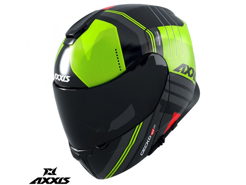 Casca modulabila Axxis model Gecko SV Epic B3 galben fluor lucios (ochelari soare integrati) Casca modulabila Axxis model Gecko SV Epic B3 galben fluor lucios (ochelari soare integrati)
