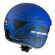 Casca open face MT Le Mans 2 SV Cafe Racer B7 albastru mat (ochelari soare integrati)