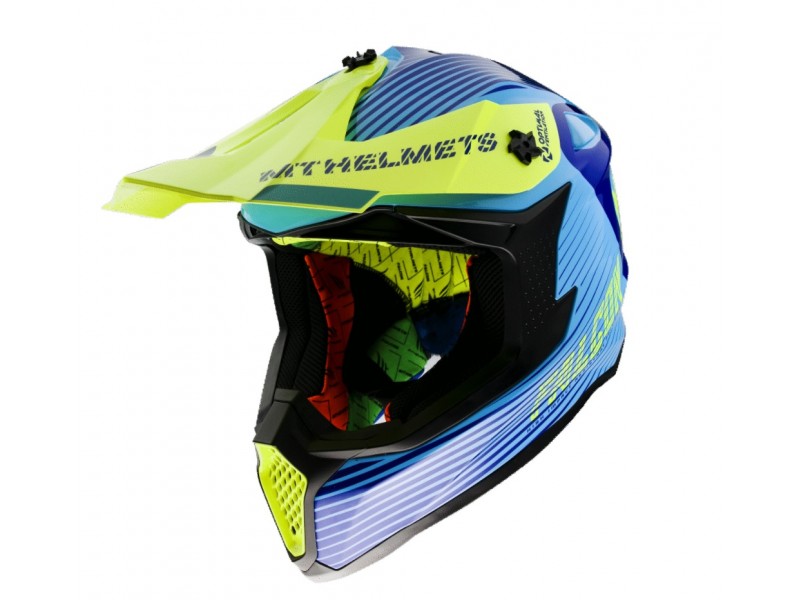 Casca off road MT Falcon System C3 galben fluor lucios Casca off road MT Falcon System C3 galben fluor lucios