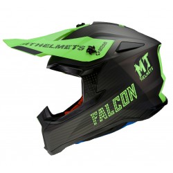 Casca off road MT Falcon System D6 verde fluor mat Casca off road MT Falcon System D6 verde fluor mat