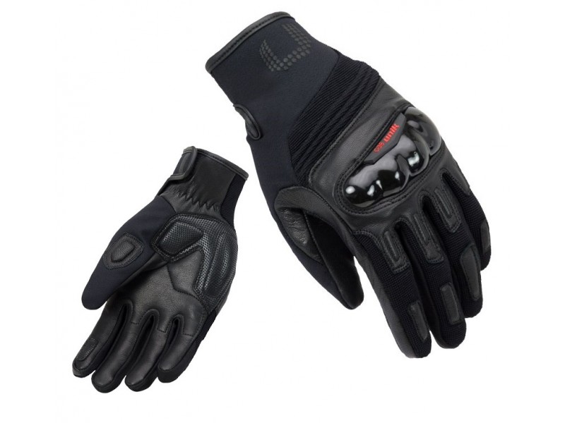 Manusi motociclete barbati piele Unik Racing model C-38 culoare: negru