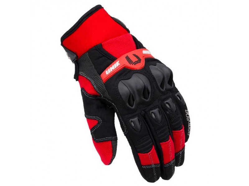 Manusi motociclete cross-enduro unisex Unik Racing model X-6 culoare: rosu Manusi motociclete cross-enduro unisex Unik Racing model X-6 culoare: rosu