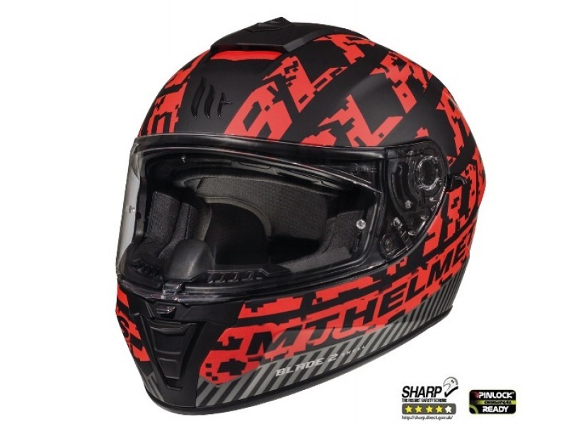 Casca integrala motociclete MT Blade 2 SV Check B5 rosu mat (ochelari soare integrati) Casca integrala motociclete MT Blade 2 SV Check B5 rosu mat (ochelari soare integrati)