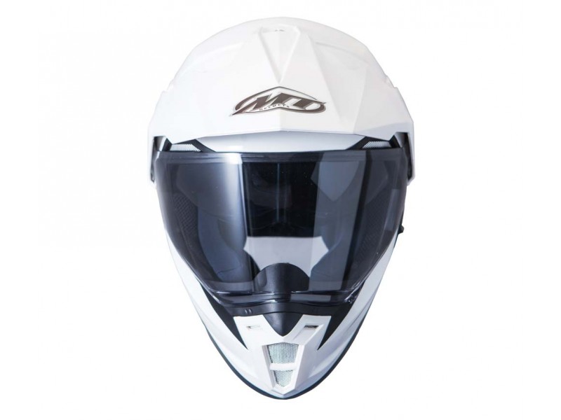 Casca off road motociclete MT Synchrony Duo Sport alb lucios cu viziera (ochelari soare integrati) Casca off road motociclete MT Synchrony Duo Sport alb lucios cu viziera (ochelari soare integrati)