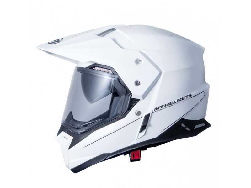 Casca off road motociclete MT Synchrony Duo Sport alb lucios cu viziera (ochelari soare integrati) Casca off road motociclete MT Synchrony Duo Sport alb lucios cu viziera (ochelari soare integrati)