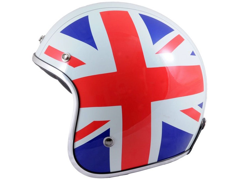 Casca open face motociclete MT Le Mans UK Flag lucios
