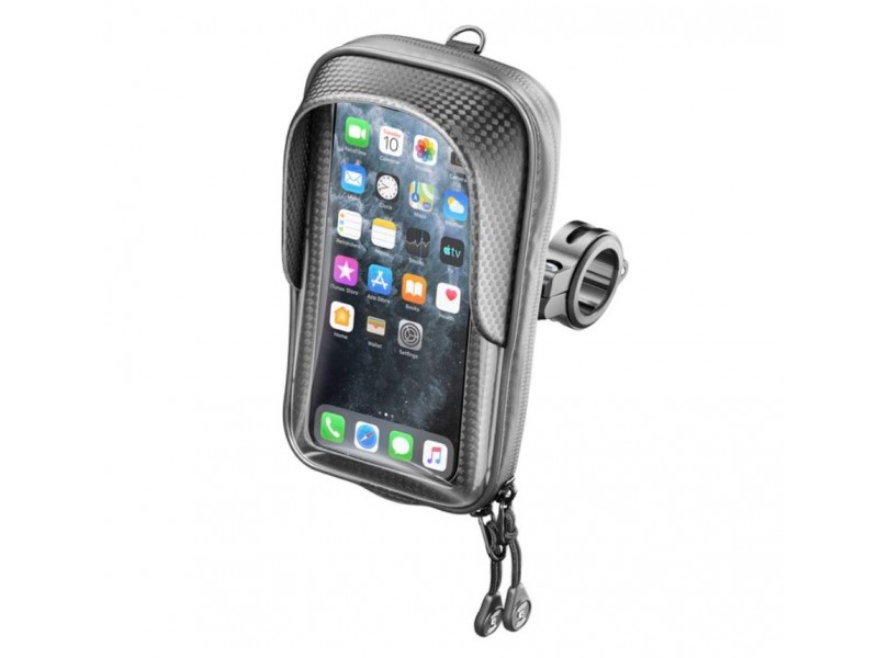 Suport telefon Interphone model Master - carcasa universala cu fermoar - montaj pe ghidon - waterproof - diagonala maxima smartphone: 5.8 inch Suport telefon Interphone model Master - carcasa universala cu fermoar - montaj pe ghidon - waterproof - diagonala maxima smartphone: 5.8 inch
