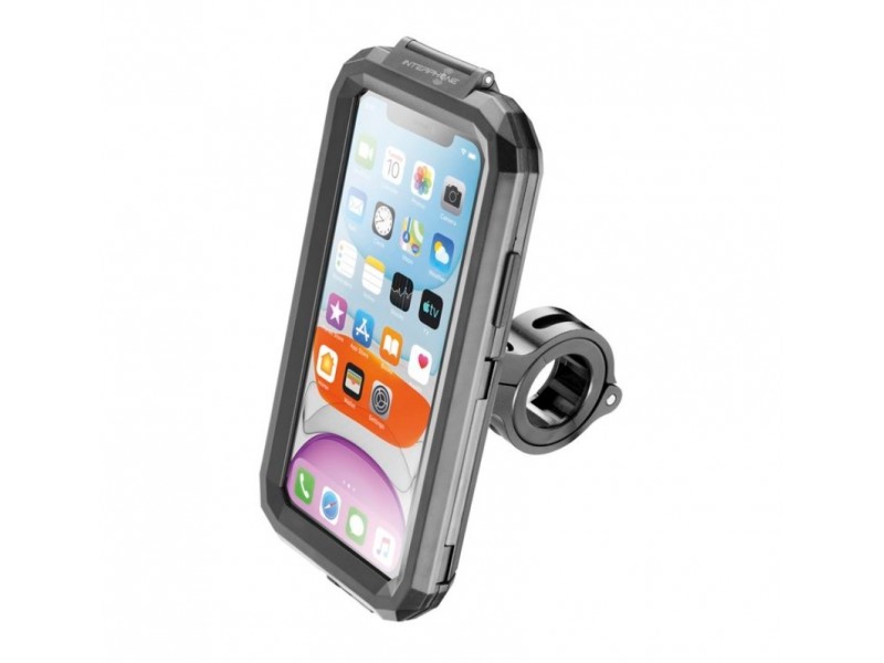 Suport telefon Interphone model Armor Pro - carcasa universala - montaj pe ghidon - waterproof - diagonala maxima smartphone: 6.5 inch