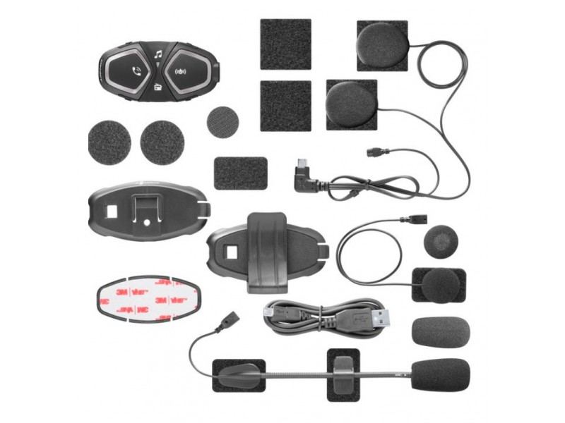 Sistem comunicare moto complet Bluetooth INTERCOM Interphone model Connect - kit 1 bucata (pentru 1 utilizator)