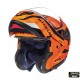 Casca modulabila motociclete MT Atom SV Divergence G1 portocaliu fluor lucios Pinlock ready (viziera tip MT-V-16)