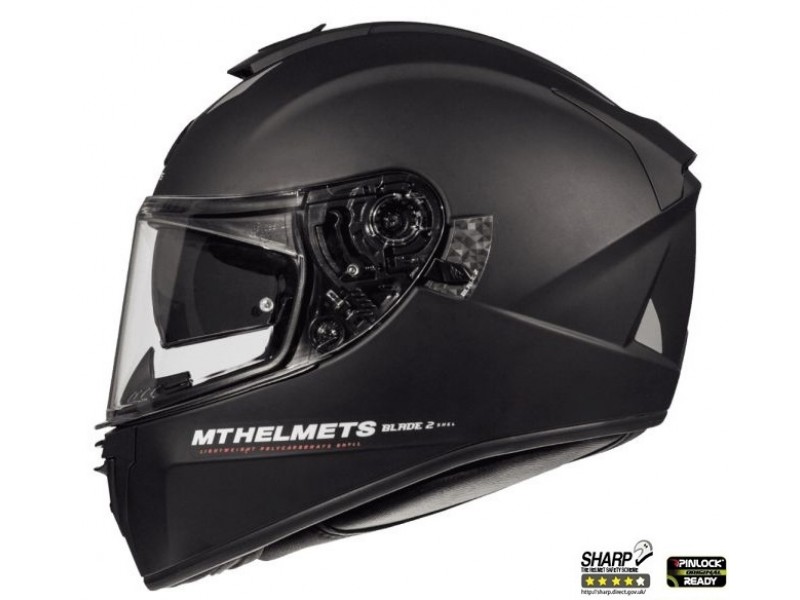 Casca integrala motociclete MT Blade 2 SV A1 negru mat (ochelari soare integrati)