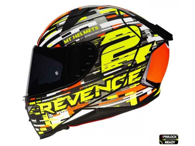 Casca integrala MT Revenge 2 Baye A4 portocaliu fluor lucios Casca integrala MT Revenge 2 Baye A4 portocaliu fluor lucios