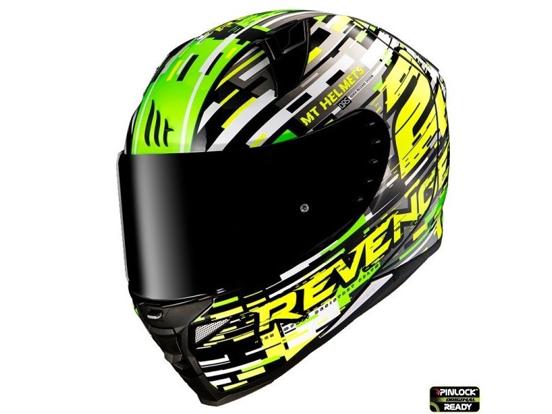 Casca integrala MT Revenge 2 Baye A6 verde fluor lucios