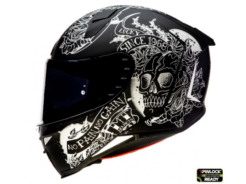Casca integrala MT Revenge 2 Skull&Rose A1 negru mat Casca integrala MT Revenge 2 Skull&Rose A1 negru mat