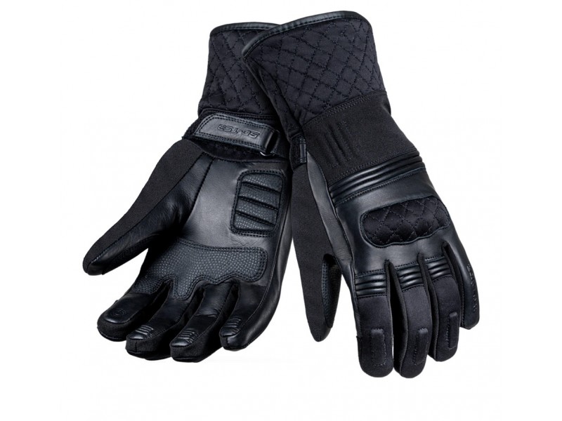 Manusi femei (dama) piele Touring iarna Seventy model SD-T53 negru