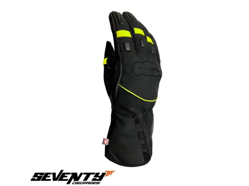 Manusi barbati Touring iarna Seventy model SD-T7 Gobi negru/galben fluor