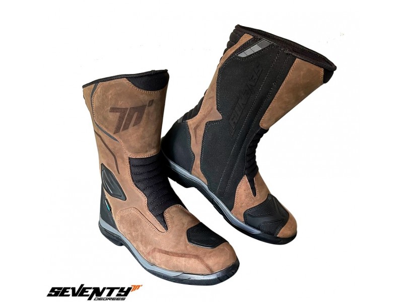 Ghete moto Touring Unisex Seventy model SD-BT13 culoare: maro