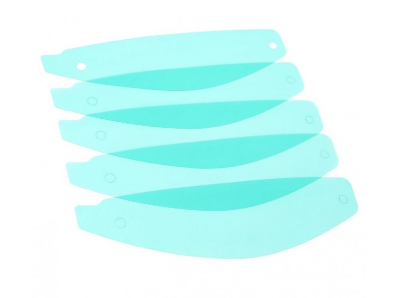 Kit 5 tear-off pentru viziera casca integrala KRE Snake Carbon - KRE SV - KRE+ (kit 5 folii transparente viziera – MT Helmets) (tip viziera: MT-V-09 & MT-V-29)