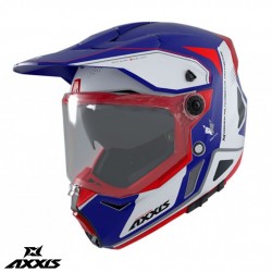 Casca adventure/touring/off road Axxis model Wolf DS Roadrunner C7 albastru lucios – tip viziera: MT-V-20