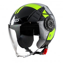Casca Axxis model Metro Cool B3 galben fluor mat (open face) - tip viziera: MT-V-26B