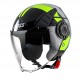 Casca Axxis model Metro Cool B3 galben fluor mat (open face) - tip viziera: MT-V-26B