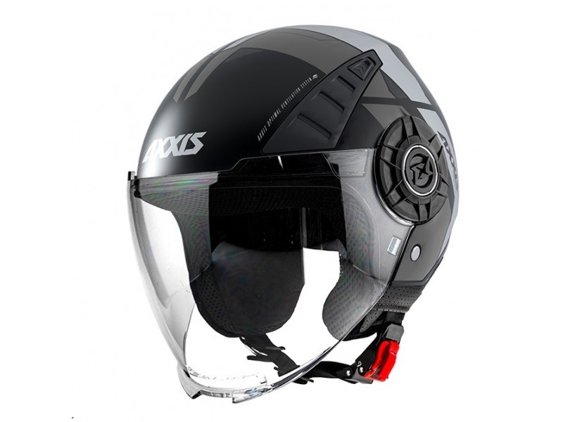 Casca Axxis model Metro Cool B2 gri mat (open face) - tip viziera: MT-V-26B