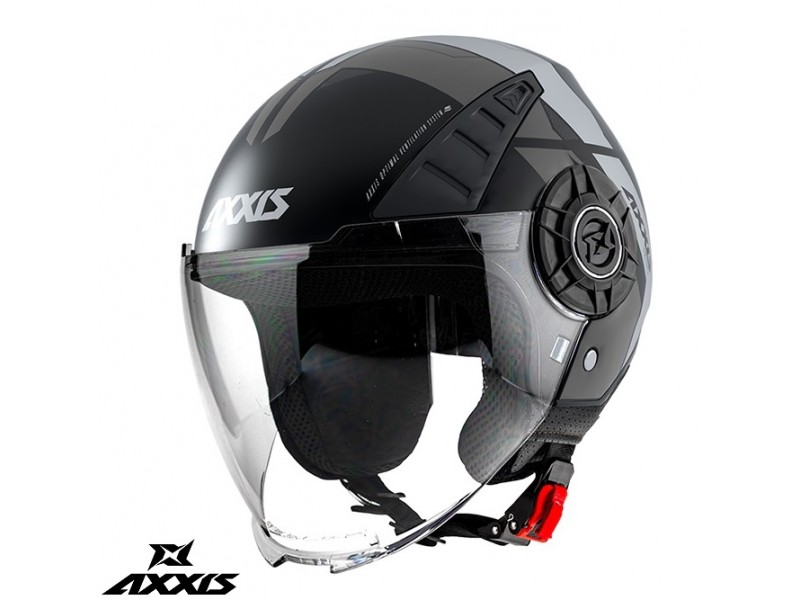 Casca Axxis model Metro Cool B2 gri mat (open face) - tip viziera: MT-V-26B