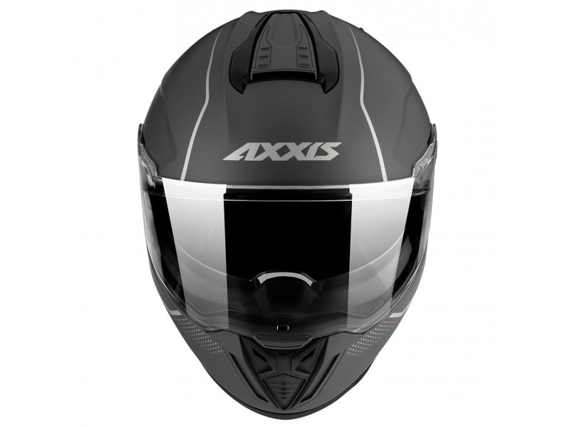 Casca integrala Axxis Hawk SV A2 titanium mat (ochelari soare integrati) - tip viziera: MT-V-31