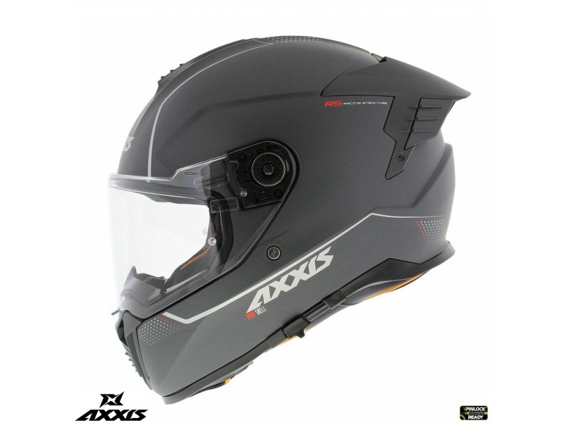 Casca integrala Axxis Hawk SV A2 titanium mat (ochelari soare integrati) - tip viziera: MT-V-31