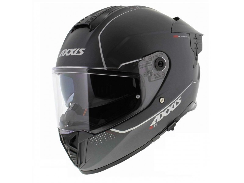 Casca integrala Axxis Hawk SV A2 titanium mat (ochelari soare integrati) - tip viziera: MT-V-31