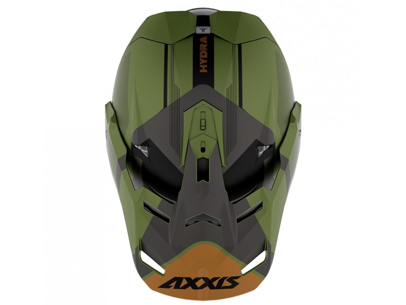 Casca adventure/touring/off road Axxis model Wolf DS Hydra B6 verde mat - tip viziera: MT-V-20