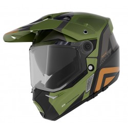 Casca adventure/touring/off road Axxis model Wolf DS Hydra B6 verde mat - tip viziera: MT-V-20