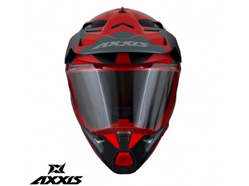 Casca adventure/touring/off road Axxis model Wolf DS Hydra B5 rosu mat - tip viziera: MT-V-20 Casca adventure/touring/off road Axxis model Wolf DS Hydra B5 rosu mat - tip viziera: MT-V-20