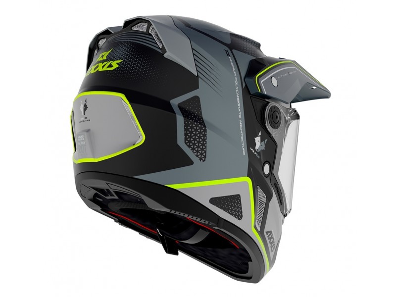 Casca adventure/touring/off road Axxis model Wolf DS Roadrunner B2 gri lucios – tip viziera: MT-V-20
