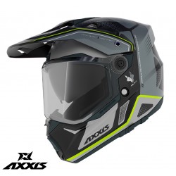 Casca adventure/touring/off road Axxis model Wolf DS Roadrunner B2 gri lucios – tip viziera: MT-V-20