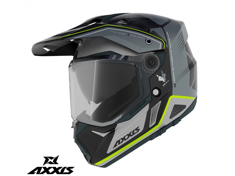 Casca adventure/touring/off road Axxis model Wolf DS Roadrunner B2 gri lucios – tip viziera: MT-V-20 Casca adventure/touring/off road Axxis model Wolf DS Roadrunner B2 gri lucios – tip viziera: MT-V-20